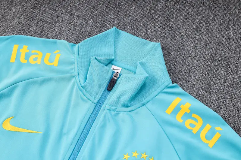 Conjunto agasalho Seleção Brasileira Pré Jogo 2022/23 – Azul Claro