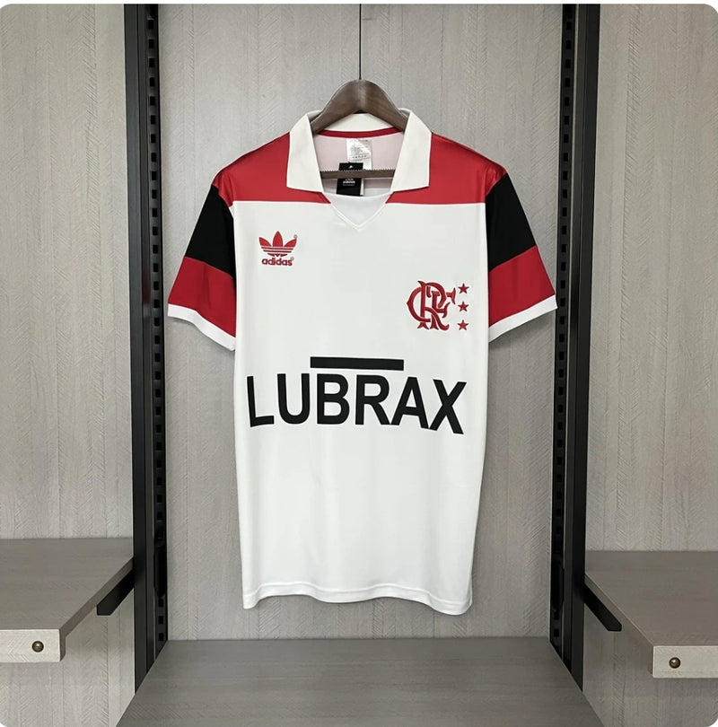 Camisa flamengo II Away 1986/87 Adidas Torcedor Masculina  - branca