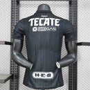 Camisa Monterrey Third III 2024/25 Puma Jogador Masculina Preta, versão player, uniforme terceiro Rayados, alta performance, futebol mexicano"