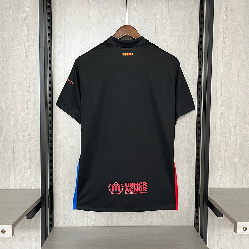 Camisa Barcelona Away 24/25 Torcedor Nike Masculina - Preta