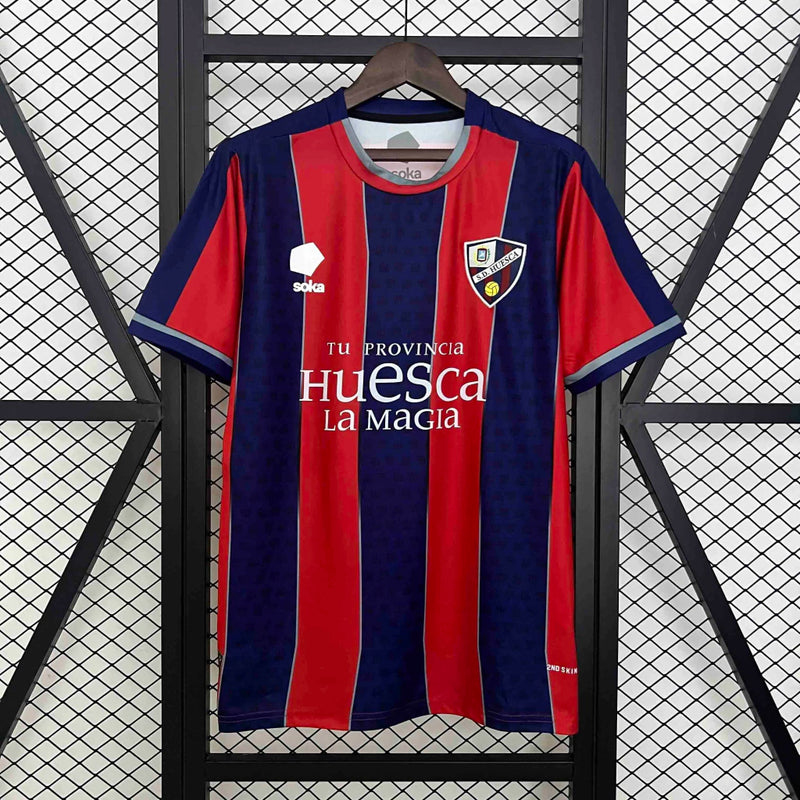 Camisa Huesca Home I 2024/25 Torcedor Masculina - Azul
