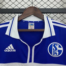 Camisa Schalke 04 Home I 2000/01 Adidas Retrô Masculina - Azul