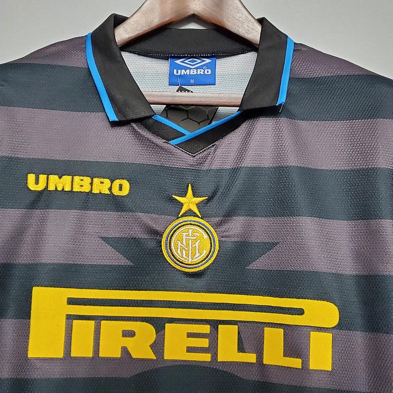 Camisa Inter de Milão Retrô 1997/1998 umbro - cinza