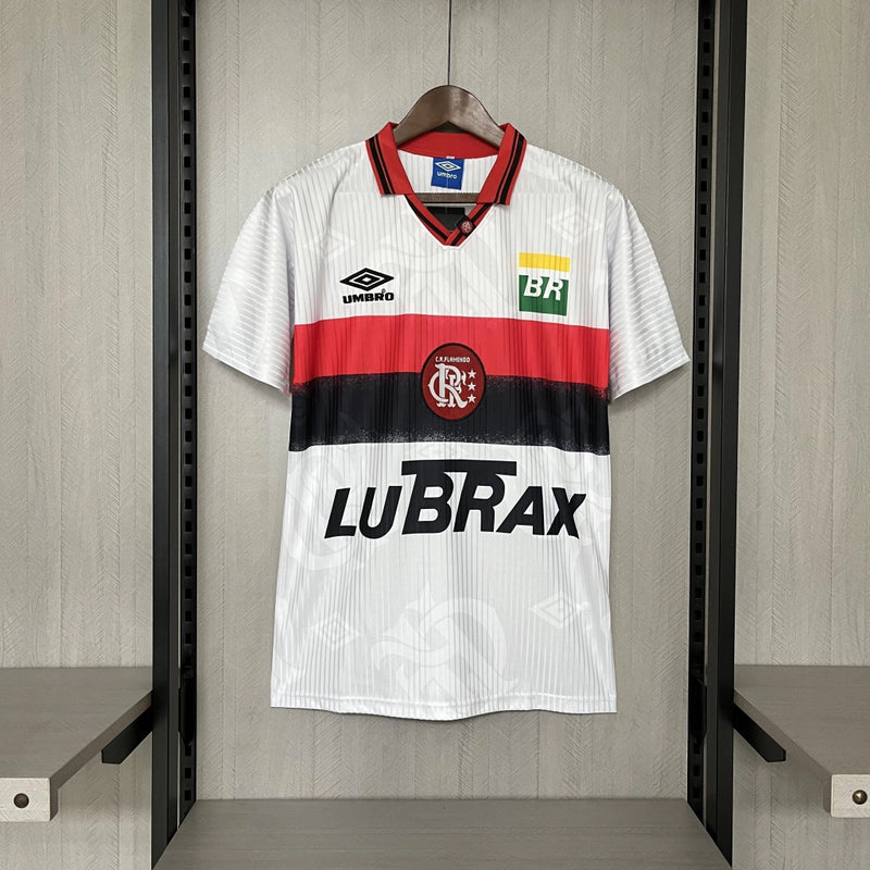 Camisa Flamengo Retrô II 1997 Lubrax Torcedor Masculina -  Branco