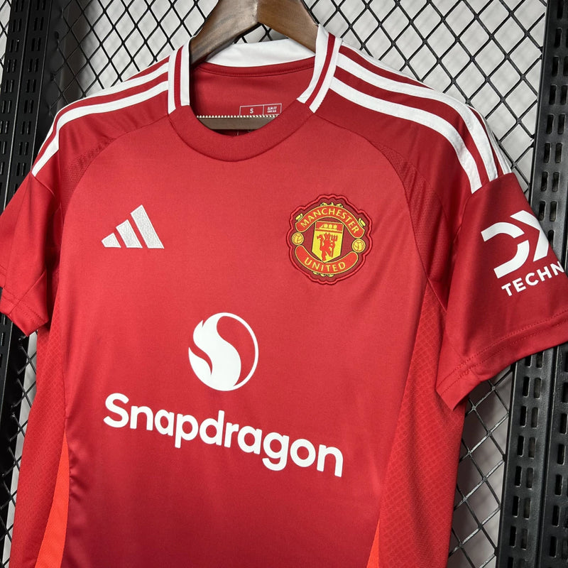 Camisa Manchester United Home (1) 2024/25 Adidas Torcedor Masculina