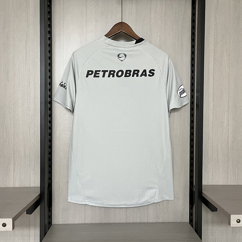 Camisa Flamengo Goleiro 2008 Lubrax torcedor Masculina - cinza