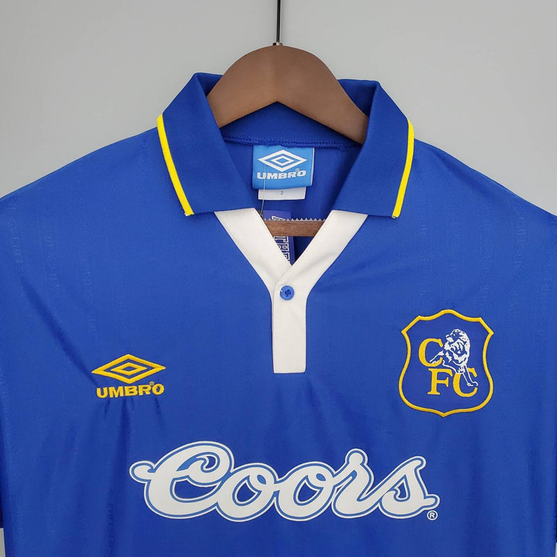 Camisa retrô do Chelsea Umbro 1995/97 Torcedor masculina - azul