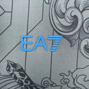 Camisa Napoli Third III 2024/25 EA7 Torcedor Masculina cinza com detalhes em azul, escudo em alto relevo e gola moderna, unindo elegância italiana e inovação no visual da equipe napolitana.