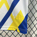 Camisa Rosario Central Away II 2025/26 Torcedor Masculina branca com detalhes em azul e amarelo, modelo confortável e leve, ideal para torcedores do time argentino.