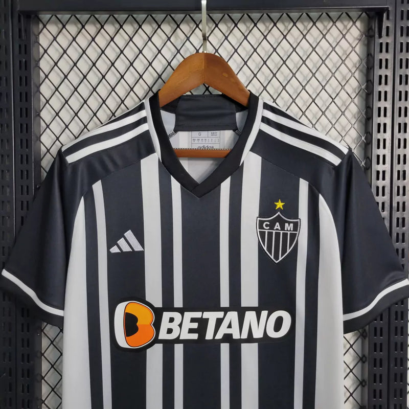 Camisa Atlético Mineiro Home 2023/24 Torcedor masculina - branco/preta