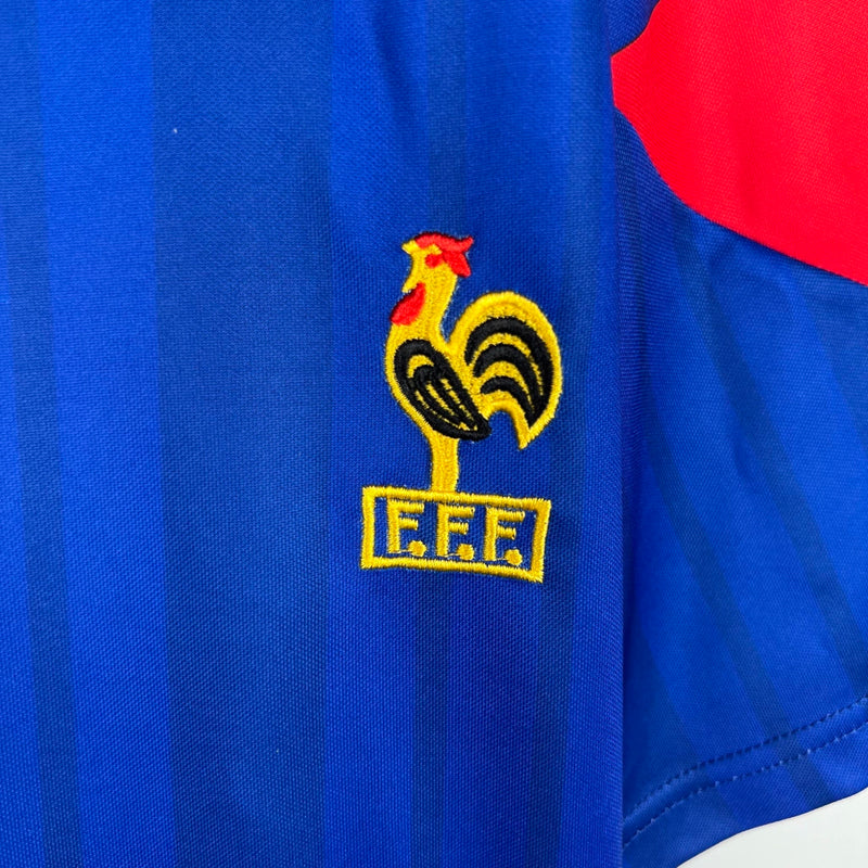 Camisa França Retrô 1992 Home Torcedor Masculina - Azul