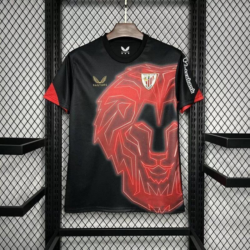 Camisa Athletic Bilbao Pré-Jogo 2024/25 Castore Torcedor Masculina