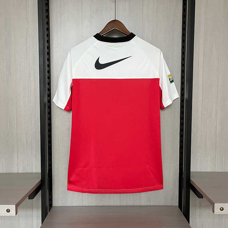 Camisa Flamengo Retrô Away (2) 2001/02 Nike Torcedor Masculina Branco/Vermelho