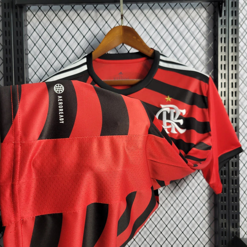 Camisa Flamengo Third (3) 2022/23  Adidas Torcedor Masculina vermelha/preta
