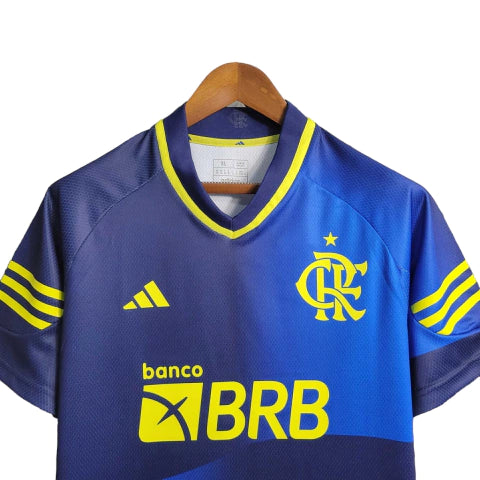 Camisa Flamengo Third (3) 2023/24 Adidas Torcedor Masculina - Azul
