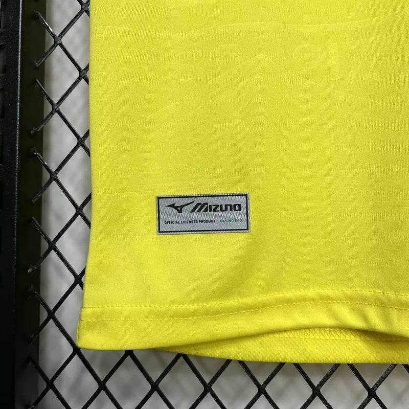 Camisa Lázio Away (2) 2024/25 Mizuno Torcedor Masculina - Amarela