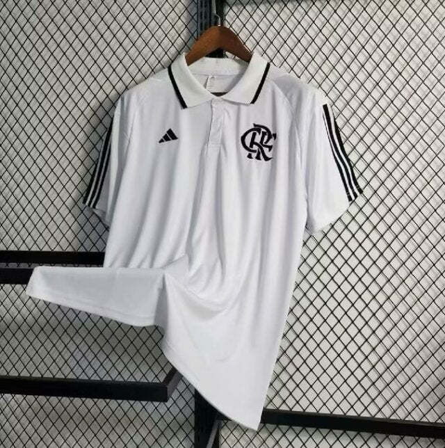 Camisa Polo flamengo 2023/24 Adidas Torcedor Masculina - branca