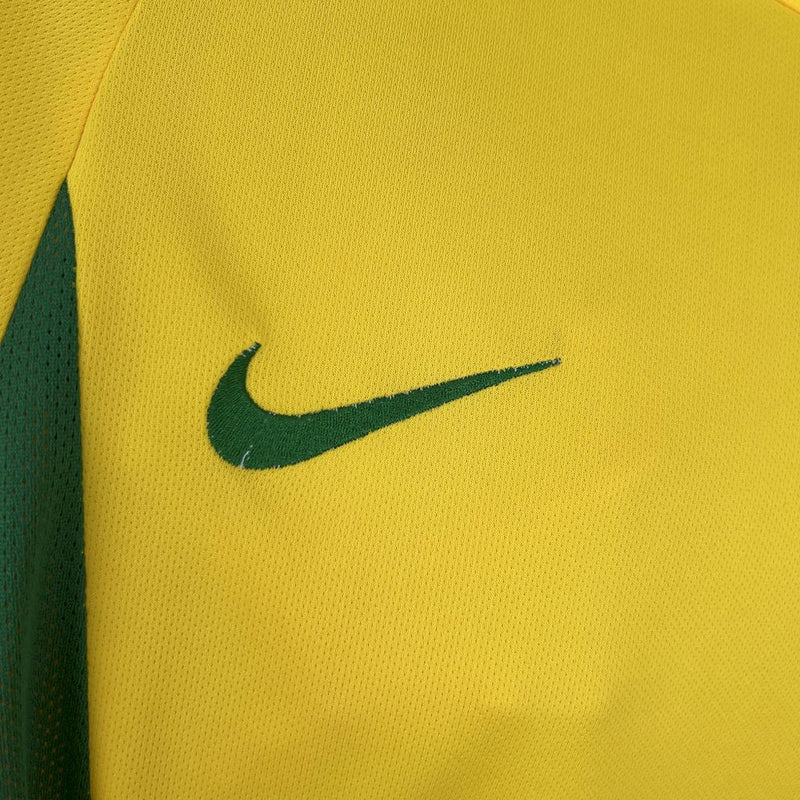 Camisa Retrô 2002 Seleção Brasileira I Nike Masculina - Amarela