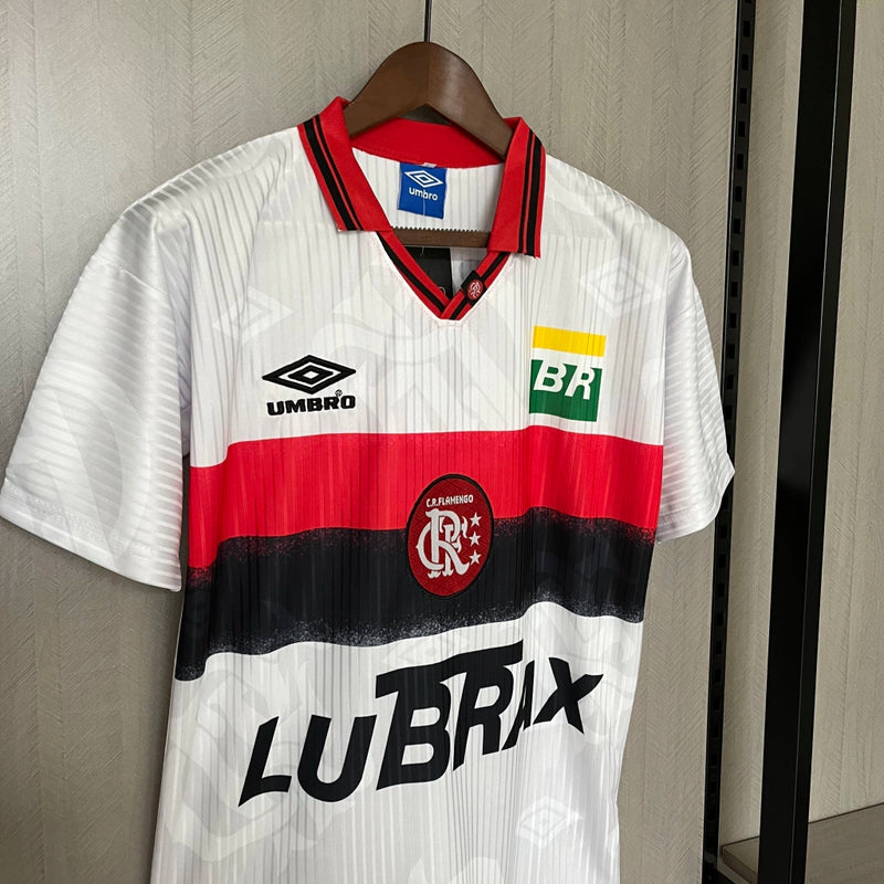 Camisa Flamengo Retrô II 1997 Lubrax Torcedor Masculina -  Branco