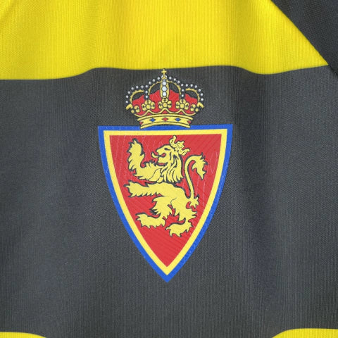 Camisa Real Zaragoza Away II 2023/24 Adidas Torcedor Masculina - Preta e Amarela