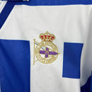 Camisa Deportivo La Coruna Home I 1994/95 Umbro Retrô Masculina - Branca e Azul