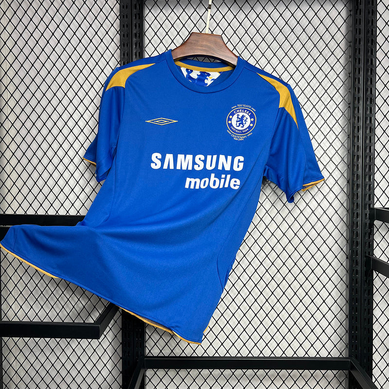 Camisa Chelsea I Retrô 2005/06 - azul