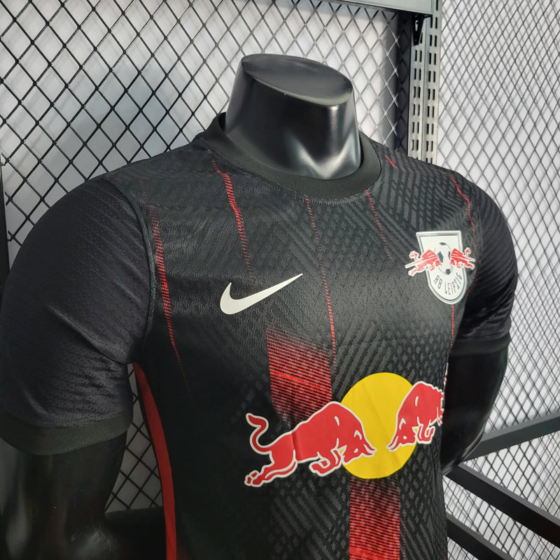 Camisa RB Leipzig Away II 2022/23 Nike Jogador Masculina - Preta e Vermelha