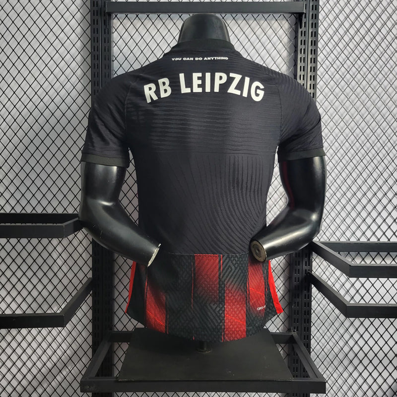 Camisa RB Leipzig Away II 2022/23 Nike Jogador Masculina - Preta e Vermelha