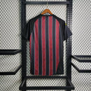 Camisa Manchester City Away (2) 2008/09 Le Coq Sportif Retrô Masculina - vermelho e preto