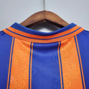 Camisa Rangers FC Away II 1993/94 Adidas Retrô Masculina Laranja, uniforme retrô clássico do Rangers, design vibrante e nostálgico dos anos 90 para torcedores apaixonados.”