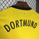 Camisa Borussia Dortmund Home 2024/25 Torcedor Masculina Puma oficial amarela com detalhes em preto e escudo bordado