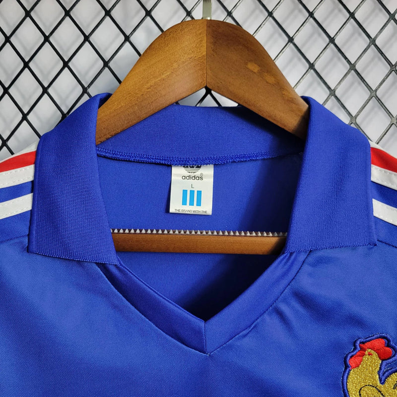 Camisa França Home (1) 1984/86 Adidas Retrô Masculina