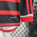 Kit Infantil Flamengo Home (1) 2024/25 Adidas Manga Longa