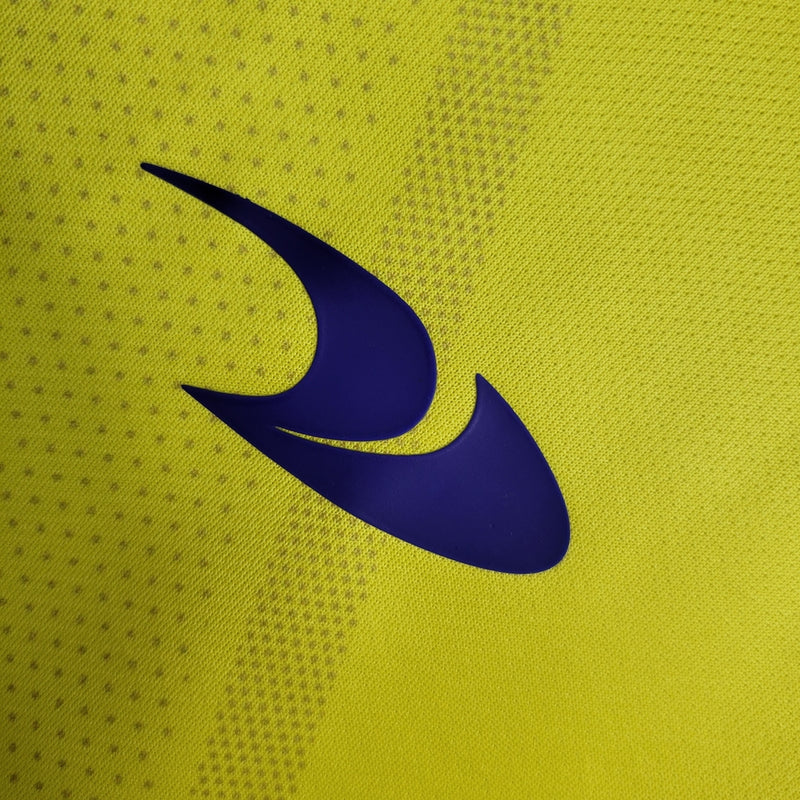 Camisa Al-Nassr Home 2022/23 Torcedor Masculina amarela da Adidas, modelo titular do time saudita, uniforme de futebol confortável em poliéster respirável, ideal para jogos, colecionadores e fãs do clube árabe.