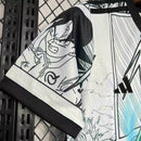 Camisa Japão Vegeta God 2024/25 Adidas Torcedor Masculina branca, uniforme conceitual inspirado no personagem Vegeta God do anime Dragon Ball, design exclusivo com tecnologia AEROREADY, confortável e estiloso, ideal para torcedores, colecionadores e fãs de anime.