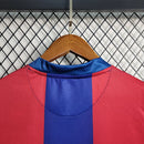 Camisa Barcelona Home I 07/08 Nike Retrô Masculina - Grená e Azul