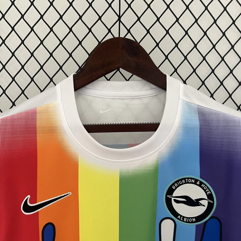 Camisa Brighton Pré-Jogo 2023/24 Nike Torcedor Masculina