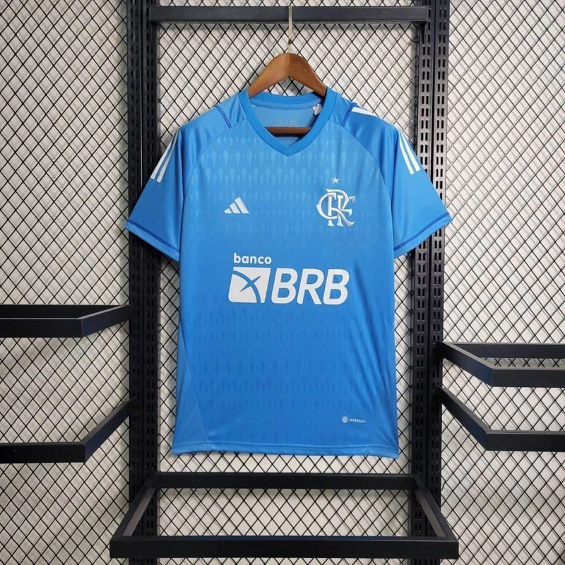 Camisa Flamengo Goleiro 2023/24 Adidas Torcedor Masculina - Azul