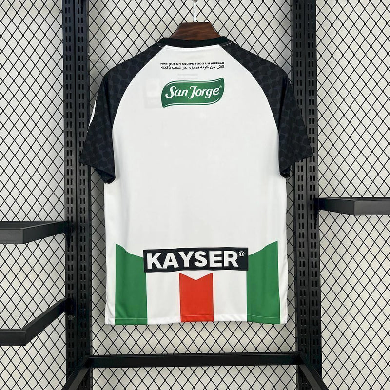 Camisa Palestino Home I 2025/26 Torcedor Masculina Branca, uniforme clássico, futebol chileno, escudo bordado, conforto, estilo, tradição, presente ideal para torcedores"

