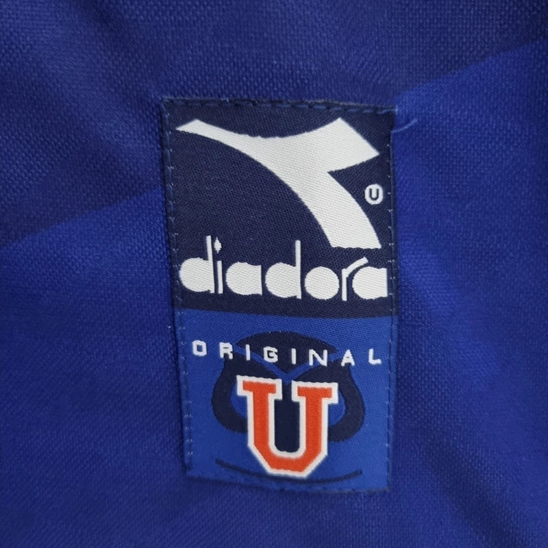 Camisa Universidad de Chile Home I 1996/97 Retrô Masculina - Azul
