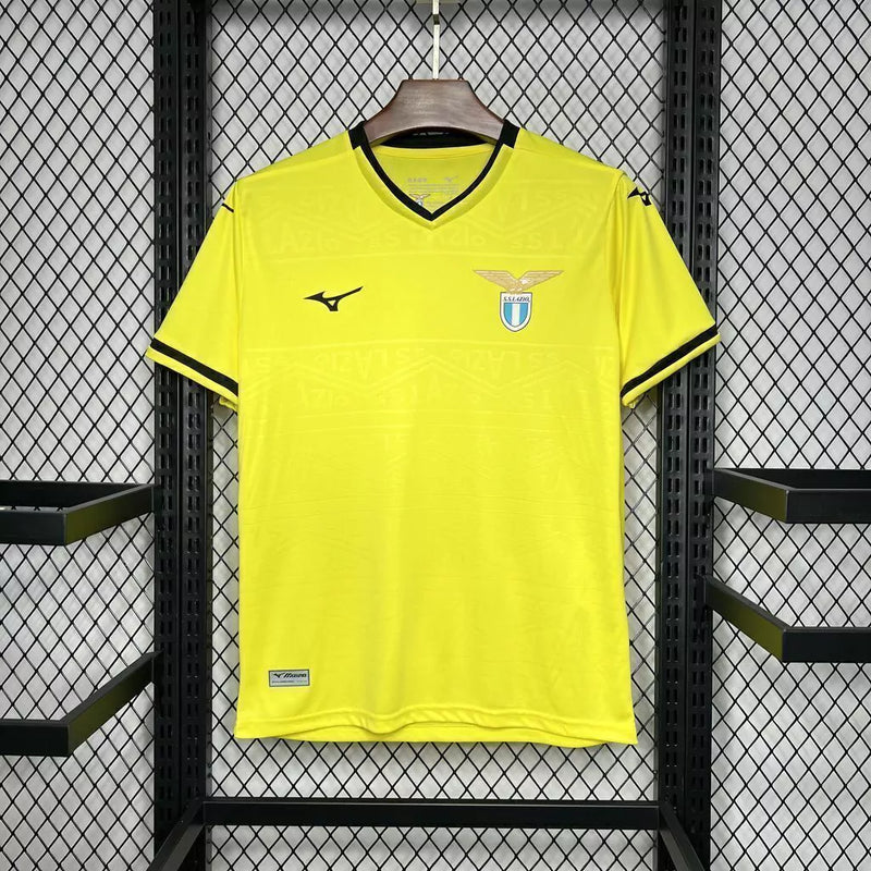 Camisa Lázio Away (2) 2024/25 Mizuno Torcedor Masculina - Amarela