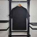 Camisa Vasco da Gama Goleiro 2024/25 Kappa Torcedor Masculina preta, manga longa, com escudo do clube e detalhes em contraste, ideal para treino e jogos de futebol.