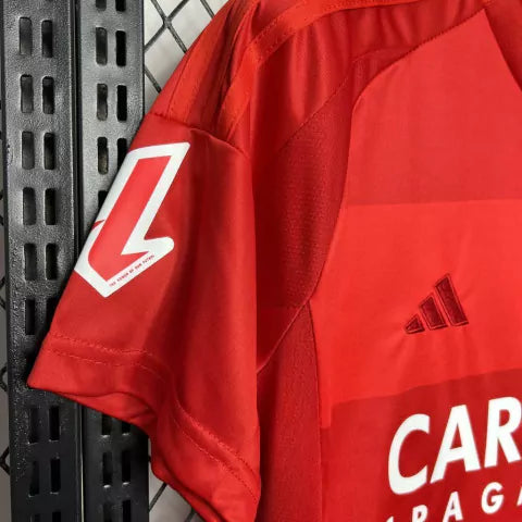 Camisa Real Zaragoza Away II 2024/25 Adidas Torcedor Masculina - Vermelha