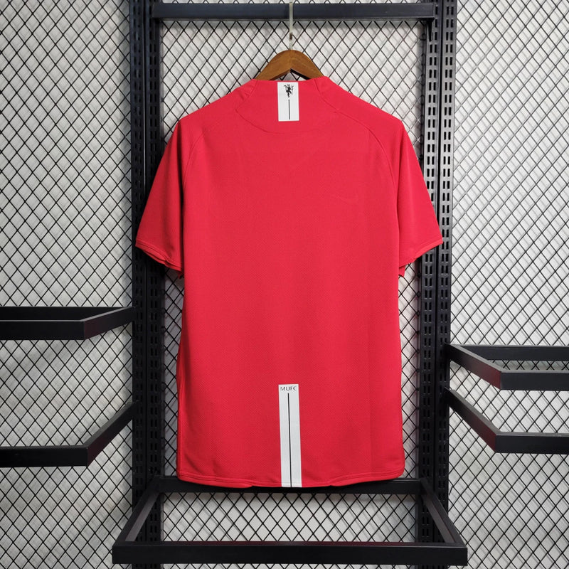 Camisa Manchester United 'Champions League' Home (1) 2007/08 Nike Retrô Masculina