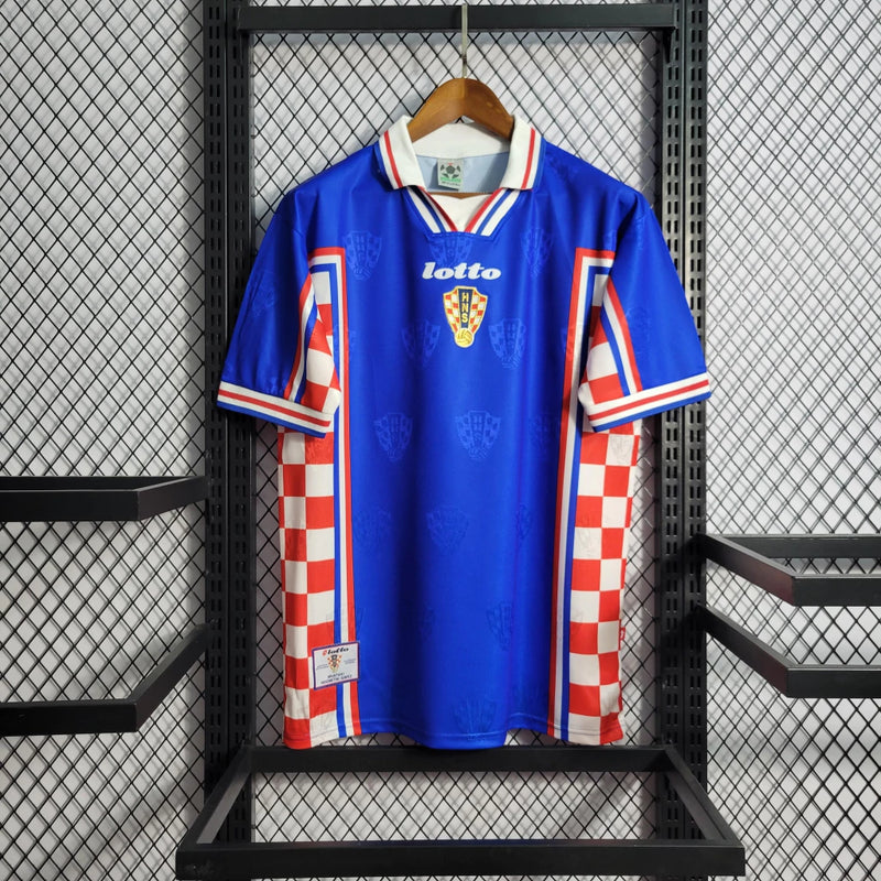 Camisa Croácia Away (2) 1998 Lotto Retrô Masculina