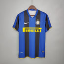 Camisa Inter de Milão Home I 2008/09 Nike Retrô Masculina - Azul e Preta