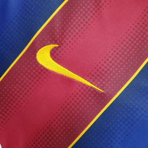 Camisa Barcelona Home I 2020/21 Nike Retrô Masculina - Azul e Grená