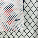 Kit Infantil Lille OSC Away II 2024/25 – Camisa Branca e Shorts Vermelho New Balance em Destaque