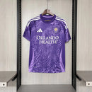 Camisa Orlando City Home I 2025/26 Adidas Torcedor Masculina Roxa, MLS, escudo bordado, uniforme oficial, Waze Mix"