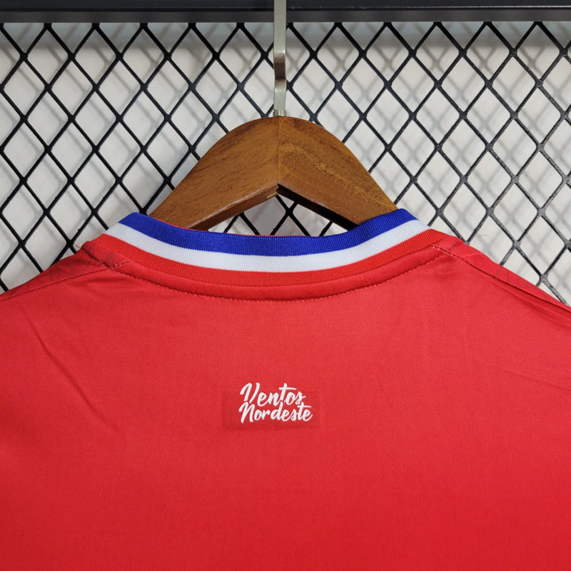 Camisa fortaleza 2023/24  copa do nordeste - torcedor masculina - vermelha